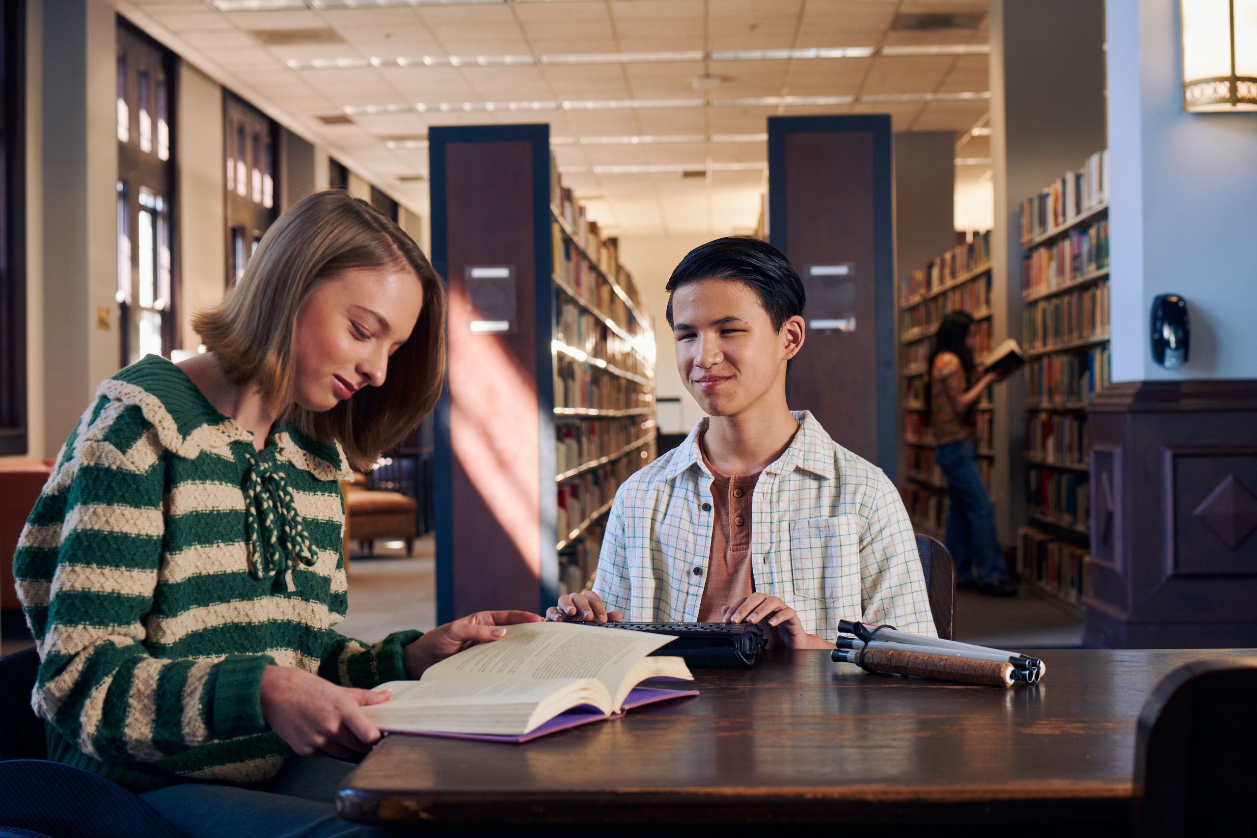 A Look Between Study Partners
